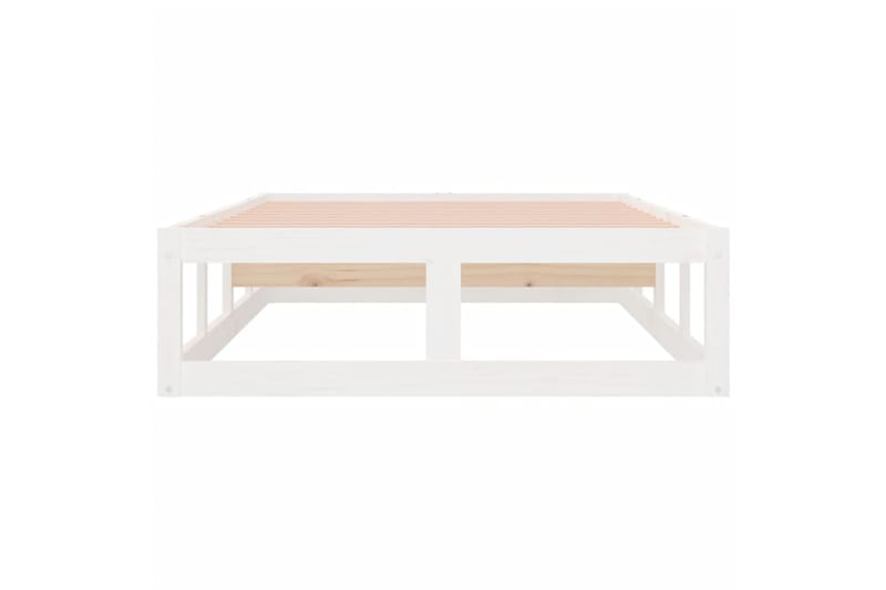 beBasic Sängynrunko valkoinen 90x200 cm täysi puu - Valkoinen - Huonekalut - Sänky - Sänkykehikot & sängynrungot