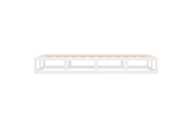 beBasic Sängynrunko valkoinen 90x200 cm täysi puu - Valkoinen - Huonekalut - Sänky - Sänkykehikot & sängynrungot