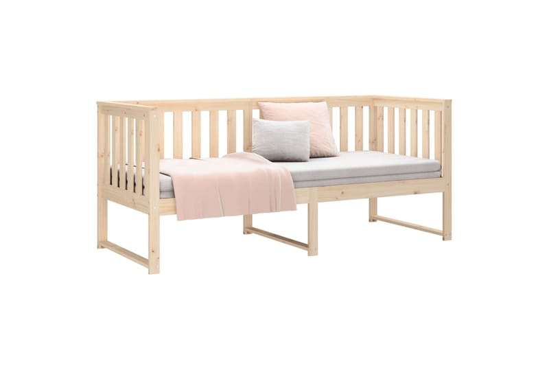 beBasic Sohvasänky 75x190 cm täysi mänty - Ruskea - Huonekalut - Sänky - Sänkykehikot & sängynrungot