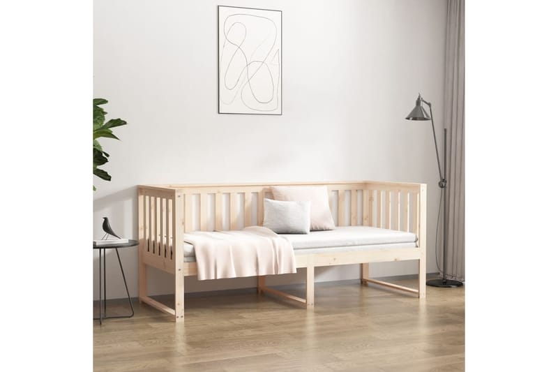 beBasic Sohvasänky 75x190 cm täysi mänty - Ruskea - Huonekalut - Sänky - Sänkykehikot & sängynrungot