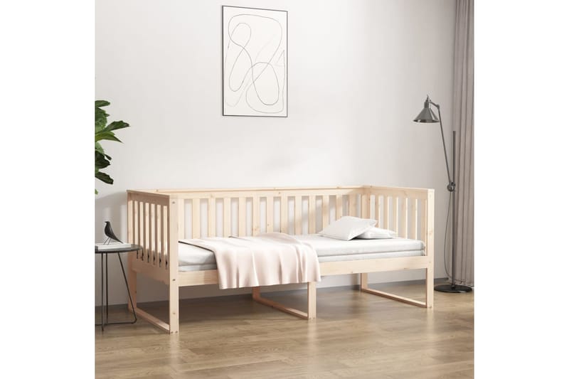 beBasic Sohvasänky 90x190 cm täysi mänty - Ruskea - Huonekalut - Sänky - Sänkykehikot & sängynrungot