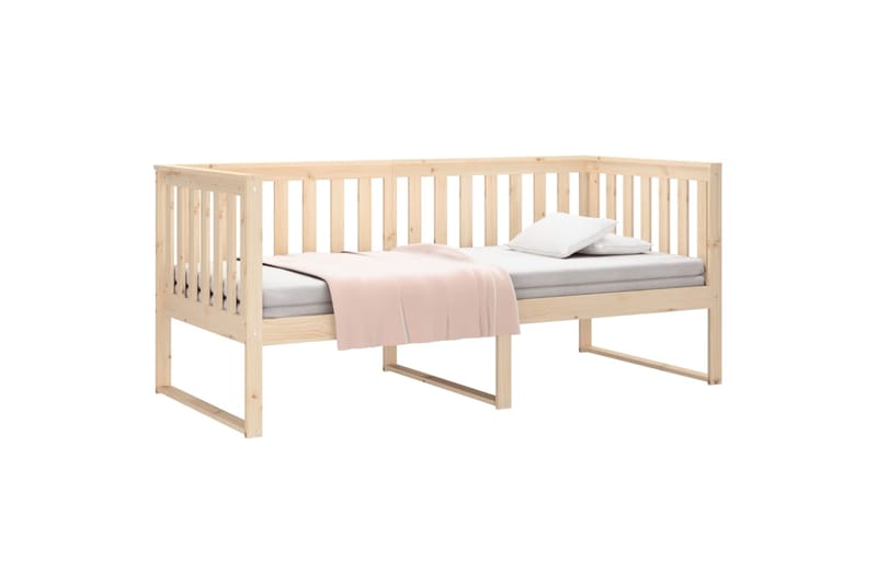 beBasic Sohvasänky 90x190 cm täysi mänty - Ruskea - Huonekalut - Sänky - Sänkykehikot & sängynrungot