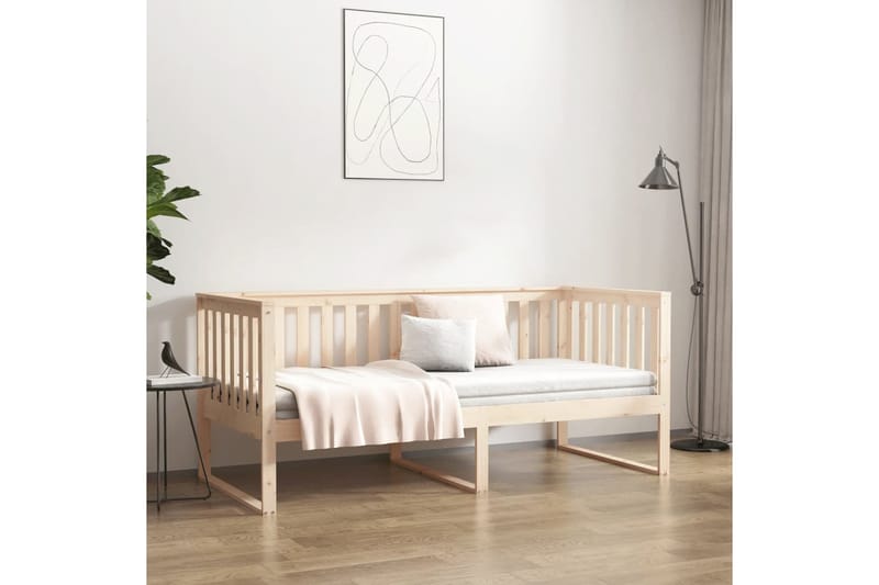 beBasic Sohvasänky 90x190 cm täysi mänty - Ruskea - Huonekalut - Sänky - Sänkykehikot & sängynrungot