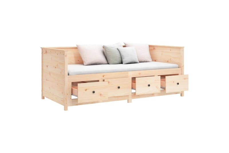 beBasic Sohvasänky 90x190 cm täysi mänty - Ruskea - Huonekalut - Sänky - Sänkykehikot & sängynrungot