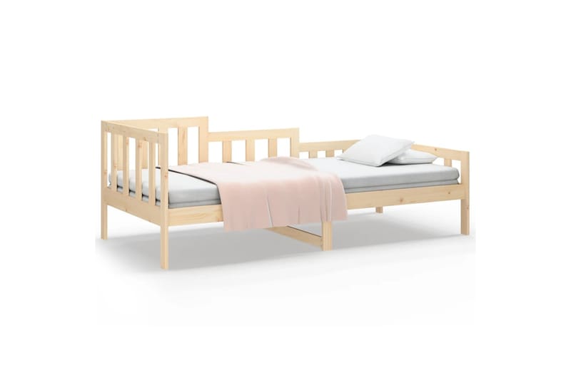 beBasic Sohvasänky 90x200 cm täysi mänty - Ruskea - Huonekalut - Sänky - Sänkykehikot & sängynrungot