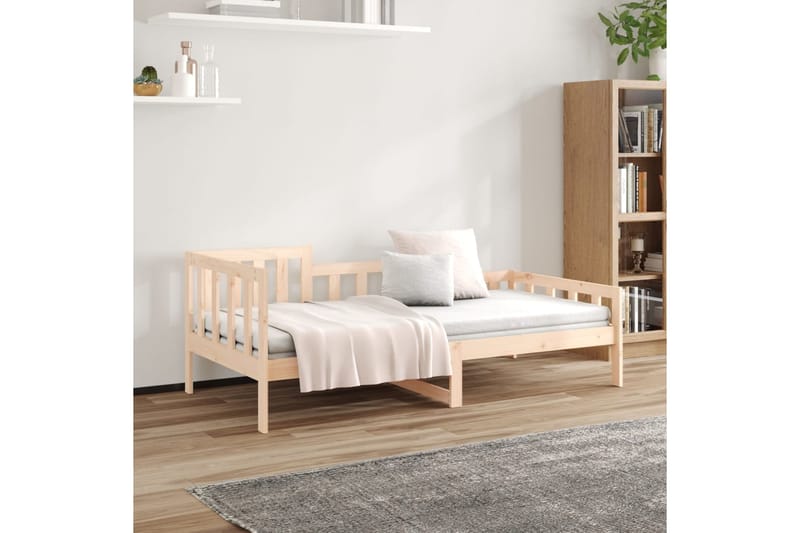 beBasic Sohvasänky 90x200 cm täysi mänty - Ruskea - Huonekalut - Sänky - Sänkykehikot & sängynrungot