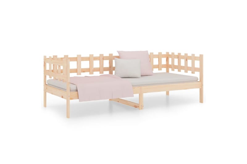 beBasic Sohvasänky 90x200 cm täysi mänty - Ruskea - Huonekalut - Sänky - Sänkykehikot & sängynrungot