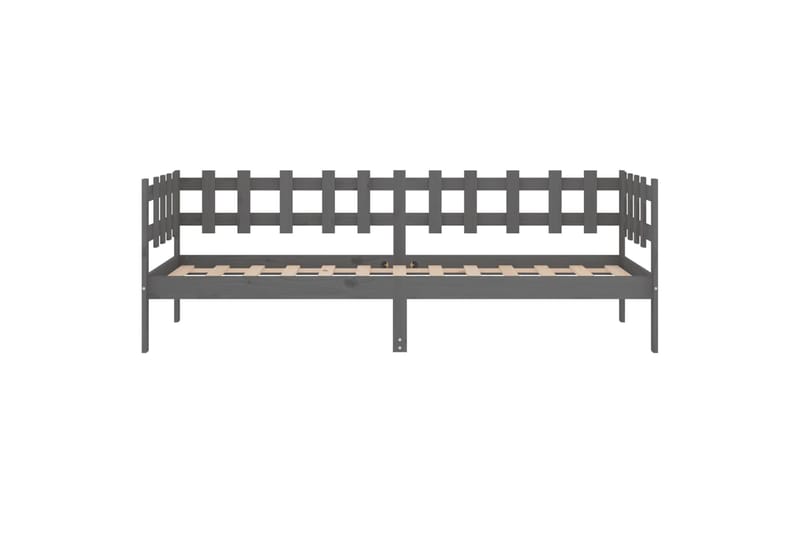 beBasic Sohvasänky harmaa 80x200 cm täysi mänty - Harmaa - Huonekalut - Sänky - Sänkykehikot & sängynrungot