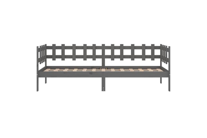 beBasic Sohvasänky harmaa 90x190 cm täysi mänty - Harmaa - Huonekalut - Sänky - Sänkykehikot & sängynrungot