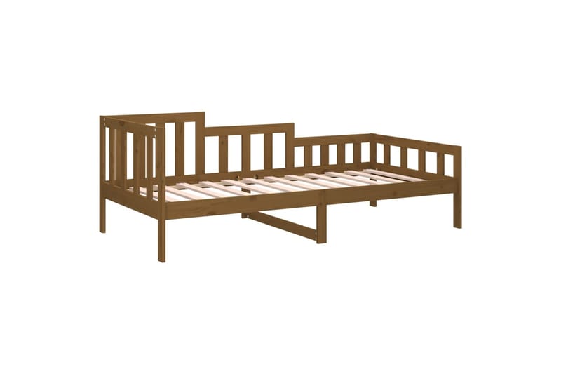 beBasic Sohvasänky hunajanrusk 90x190 cm täysi mänty - Ruskea - Huonekalut - Sänky - Sänkykehikot & sängynrungot
