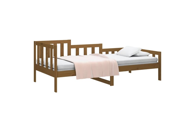 beBasic Sohvasänky hunajanrusk 90x190 cm täysi mänty - Ruskea - Huonekalut - Sänky - Sänkykehikot & sängynrungot