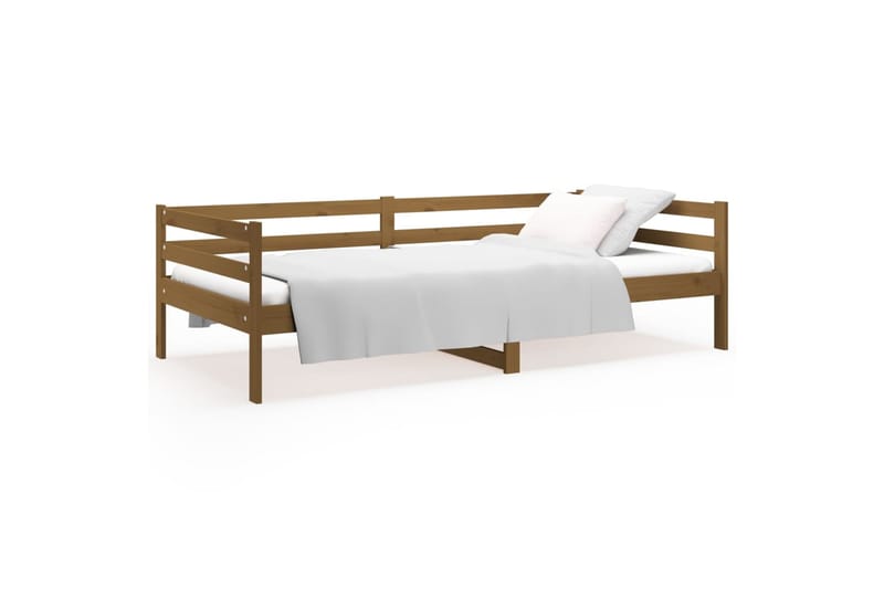 beBasic Sohvasänky hunajanruskea 90x190 cm täysi mänty - Ruskea - Huonekalut - Sänky - Sänkykehikot & sängynrungot