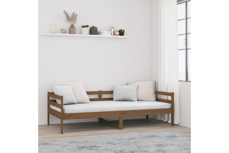 beBasic Sohvasänky hunajanruskea 90x190 cm täysi mänty - Ruskea - Huonekalut - Sänky - Sänkykehikot & sängynrungot
