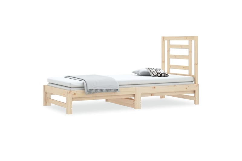beBasic Sohvasänky ulosvedettävä 2x (90x190) cm täysi mänty - Ruskea - Huonekalut - Sänky - Sänkykehikot & sängynrungot