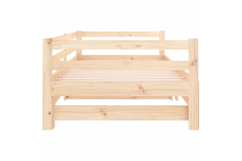 beBasic Sohvasänky ulosvedettävä 2x (90x190) cm täysi mänty - Ruskea - Huonekalut - Sänky - Sänkykehikot & sängynrungot