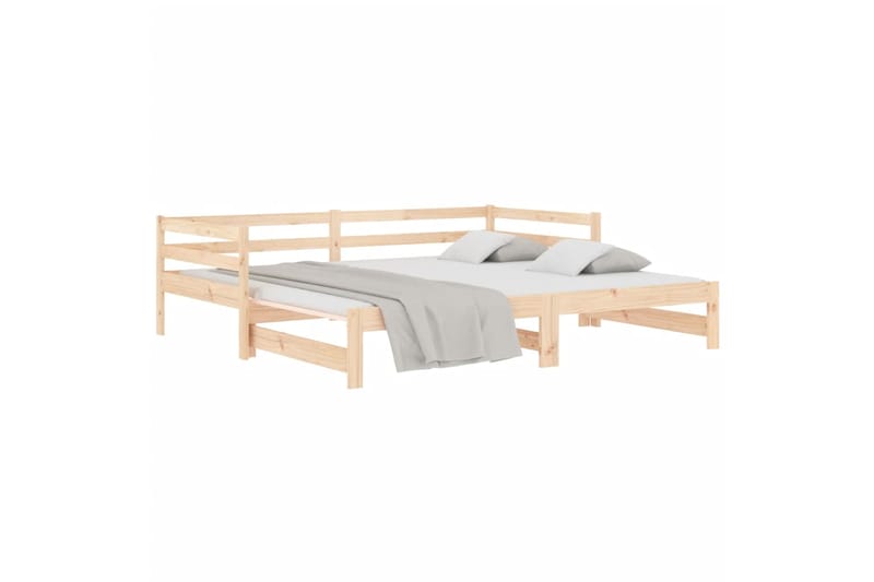 beBasic Sohvasänky ulosvedettävä 2x (90x190) cm täysi mänty - Ruskea - Huonekalut - Sänky - Sänkykehikot & sängynrungot