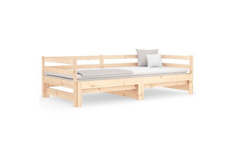 beBasic Sohvasänky ulosvedettävä 2x (90x190) cm täysi mänty - Ruskea - Huonekalut - Sänky - Sänkykehikot & sängynrungot