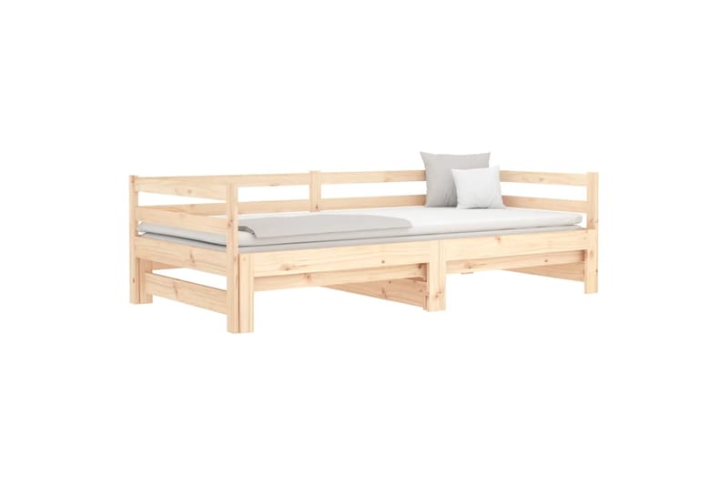 beBasic Sohvasänky ulosvedettävä 2x (90x190) cm täysi mänty - Ruskea - Huonekalut - Sänky - Sänkykehikot & sängynrungot