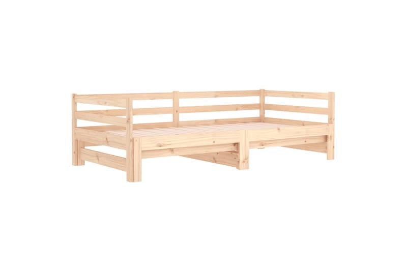 beBasic Sohvasänky ulosvedettävä 2x (90x190) cm täysi mänty - Ruskea - Huonekalut - Sänky - Sänkykehikot & sängynrungot