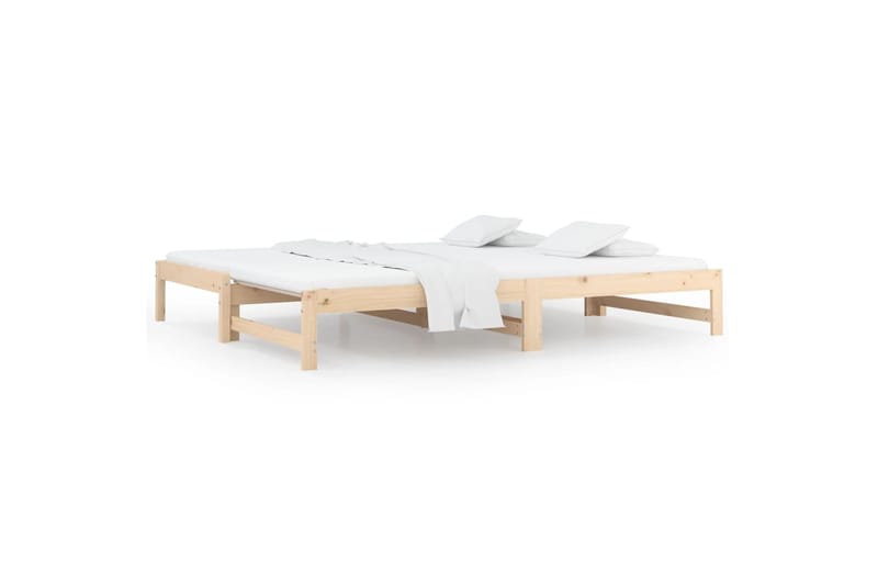 beBasic Sohvasänky ulosvedettävä 2x (90x190) cm täysi mänty - Ruskea - Huonekalut - Sänky - Sänkykehikot & sängynrungot