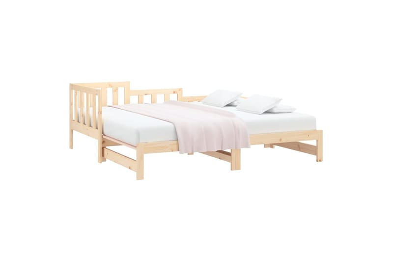 beBasic Sohvasänky ulosvedettävä 2x (90x190) cm täysi mänty - Ruskea - Huonekalut - Sänky - Sänkykehikot & sängynrungot