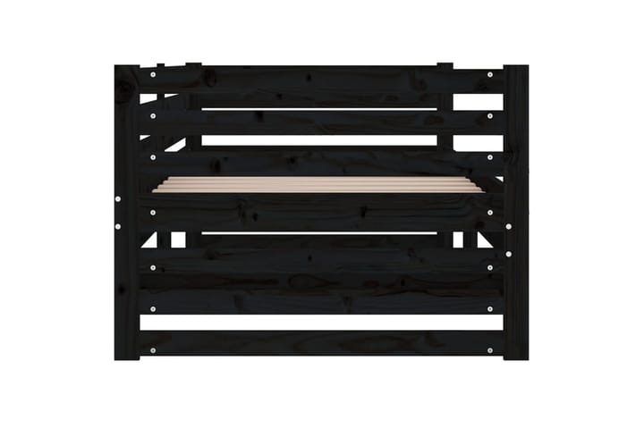 beBasic Sohvasänky ulosvedettävä musta 2x (90x190) cm täysi mänty - Musta - Sänkykehikot & sängynrungot