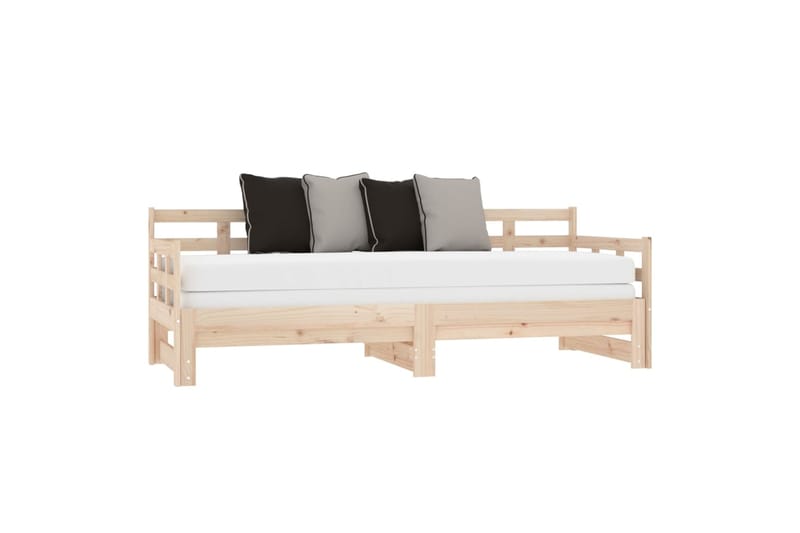 beBasic Sohvasänky ulosvedettävä täysi mänty 2x (80x200) cm - Ruskea - Huonekalut - Sohva - Sohvasängyt