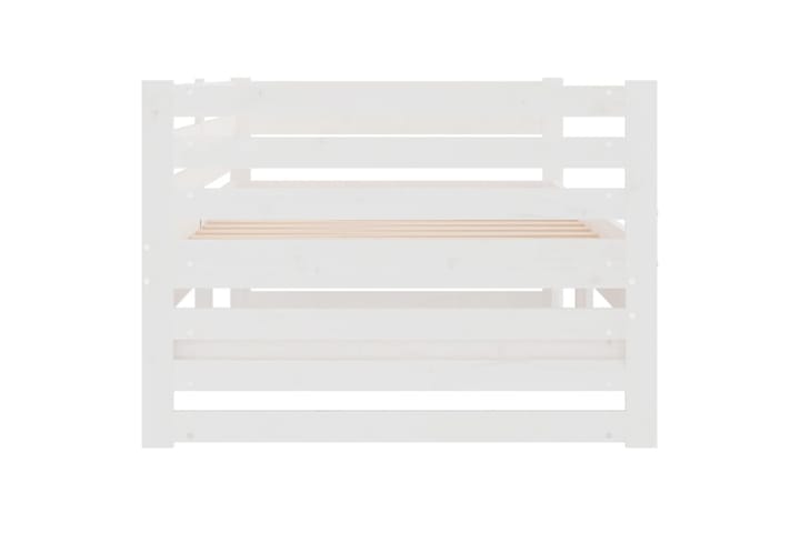beBasic Sohvasänky ulosvedettävä valkoinen 2x (90x190) cm täysi mänty - Valkoinen - Sänkykehikot & sängynrungot