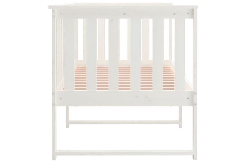 beBasic Sohvasänky valkoinen 75x190 cm täysi mänty - Valkoinen - Huonekalut - Sänky - Sänkykehikot & sängynrungot