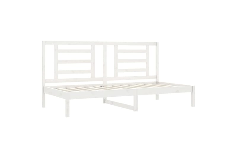 beBasic Sohvasänky valkoinen 80x200 cm täysi mänty - Valkoinen - Huonekalut - Sänky - Sänkykehikot & sängynrungot