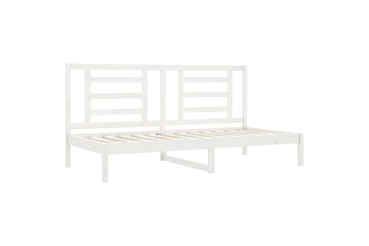beBasic Sohvasänky valkoinen 80x200 cm täysi mänty - Valkoinen - Sänkykehikot & sängynrungot