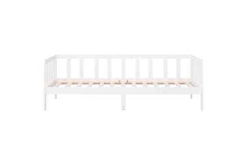 beBasic Sohvasänky valkoinen 80x200 cm täysi mänty - Valkoinen - Huonekalut - Sänky - Sänkykehikot & sängynrungot