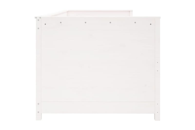 beBasic Sohvasänky valkoinen 80x200 cm täysi mänty - Valkoinen - Huonekalut - Sänky - Sänkykehikot & sängynrungot