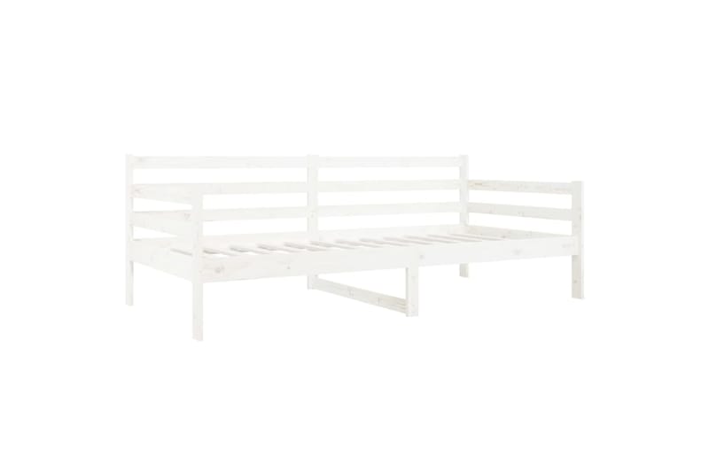 beBasic Sohvasänky valkoinen 90x190 cm täysi mänty - Valkoinen - Huonekalut - Sänky - Sänkykehikot & sängynrungot