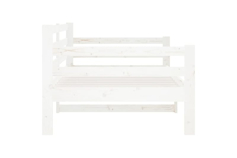 beBasic Sohvasänky valkoinen 90x190 cm täysi mänty - Valkoinen - Huonekalut - Sänky - Sänkykehikot & sängynrungot