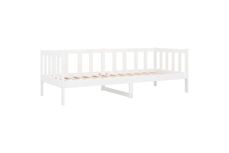 beBasic Sohvasänky valkoinen 90x190 cm täysi mänty - Valkoinen - Huonekalut - Sänky - Sänkykehikot & sängynrungot