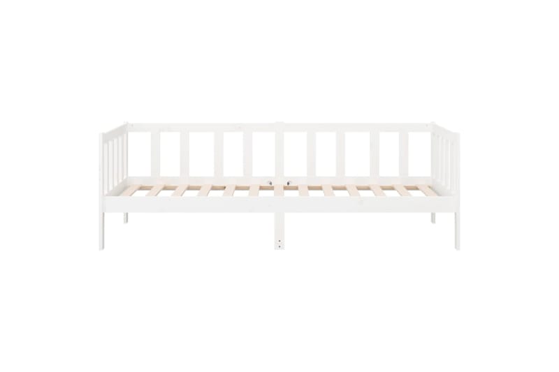 beBasic Sohvasänky valkoinen 90x190 cm täysi mänty - Valkoinen - Huonekalut - Sänky - Sänkykehikot & sängynrungot