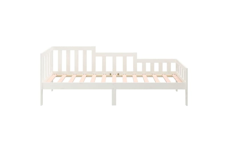 beBasic Sohvasänky valkoinen 90x190 cm täysi mänty - Valkoinen - Huonekalut - Sänky - Sänkykehikot & sängynrungot