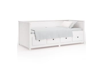beBasic Sohvasänky valkoinen 90x190 cm täysi mänty - Valkoinen - Huonekalut - Sänky - Sänkykehikot & sängynrungot