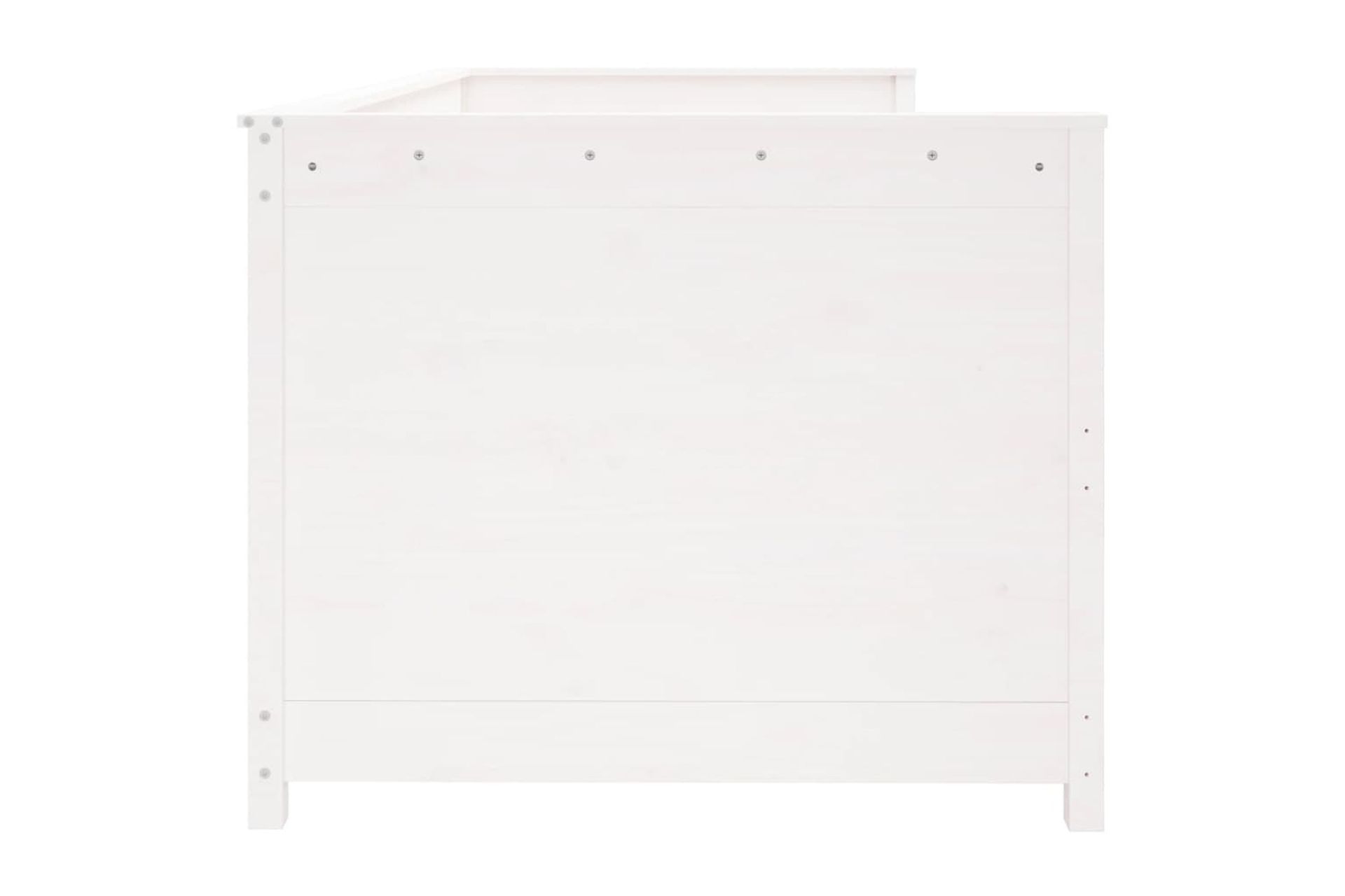 beBasic Sohvasänky valkoinen 90x190 cm täysi mänty - Valkoinen - Huonekalut - Sänky - Sänkykehikot & sängynrungot