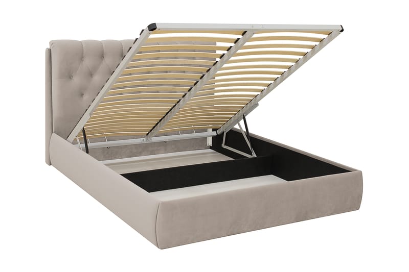Bedford Sänkysetti säilytystilalla 160x200 cm - Beige - Huonekalut - Sänky - Sänkypaketti