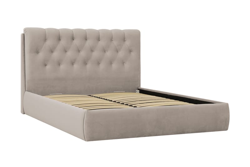 Bedford Sänkysetti säilytystilalla 160x200 cm - Beige - Huonekalut - Sänky - Sänkypaketti