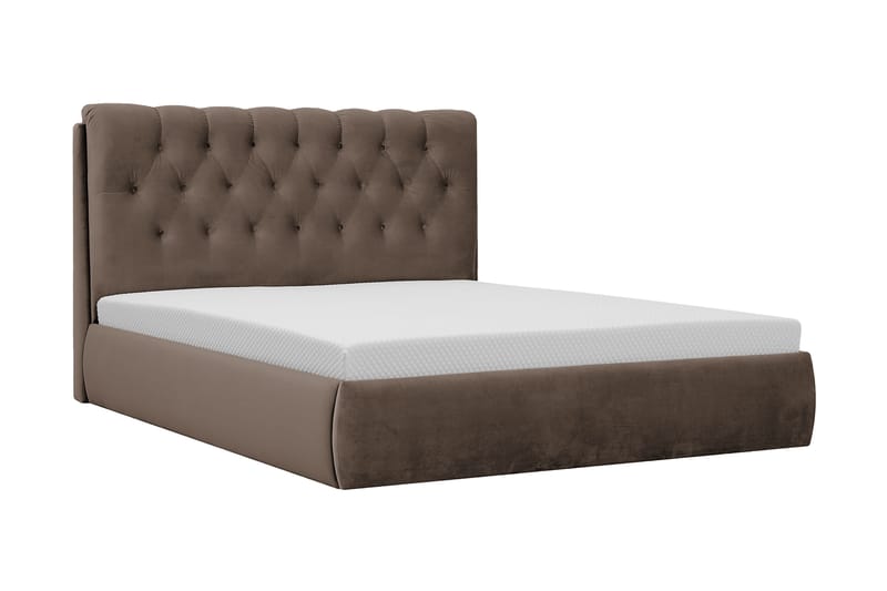 Bedford Sänkysetti säilytystilalla 160x200 cm - Ruskea - Huonekalut - Sänky - Sänkypaketti