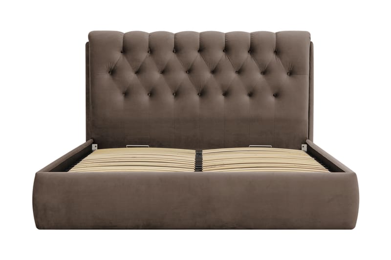 Bedford Sänkysetti säilytystilalla 160x200 cm - Ruskea - Huonekalut - Sänky - Sänkypaketti
