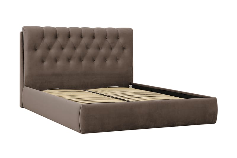 Bedford Sänkysetti säilytystilalla 160x200 cm - Ruskea - Huonekalut - Sänky - Sänkypaketti