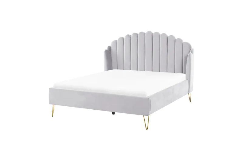 Benicio Sänkykehys 140x200 cm - Harmaa/Kulta - Huonekalut - Sänky - Sänkykehikot & sängynrungot