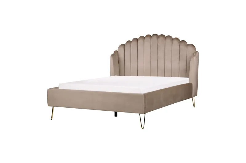 Benicio Sänkykehys 140x200 cm - Taupe/Kulta - Huonekalut - Sänky - Sänkykehikot & sängynrungot