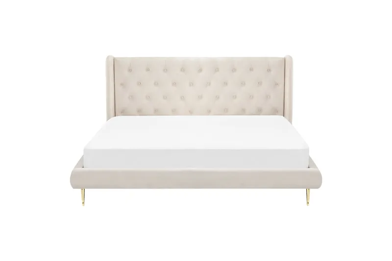 Bernie Sänkykehys 180x200 cm - Beige/Kulta - Huonekalut - Sänky - Sänkykehikot & sängynrungot