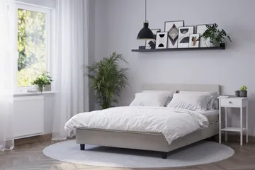 Billingen Jenkkisänky 160x200 cm - Beige - Huonekalut - Sänky - Yhden hengen sängyt