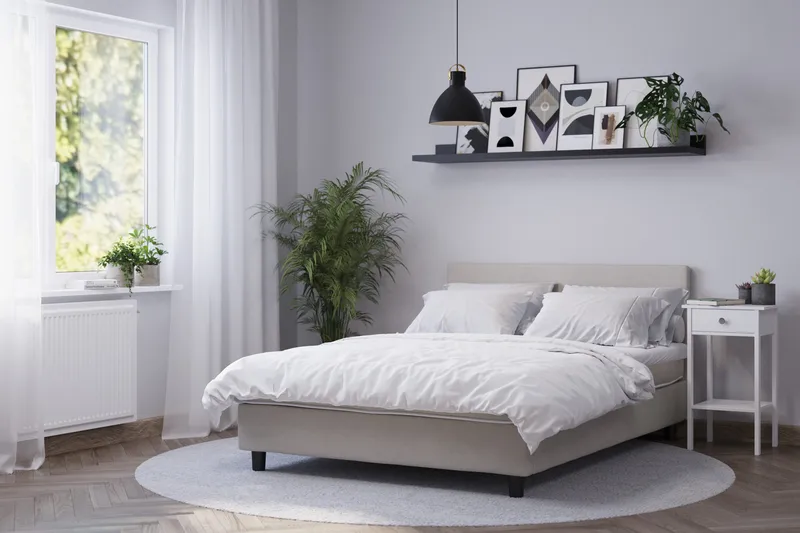 Billingen Jenkkisänky 90x200 cm - Beige - Huonekalut - Sänky - Yhden hengen sängyt